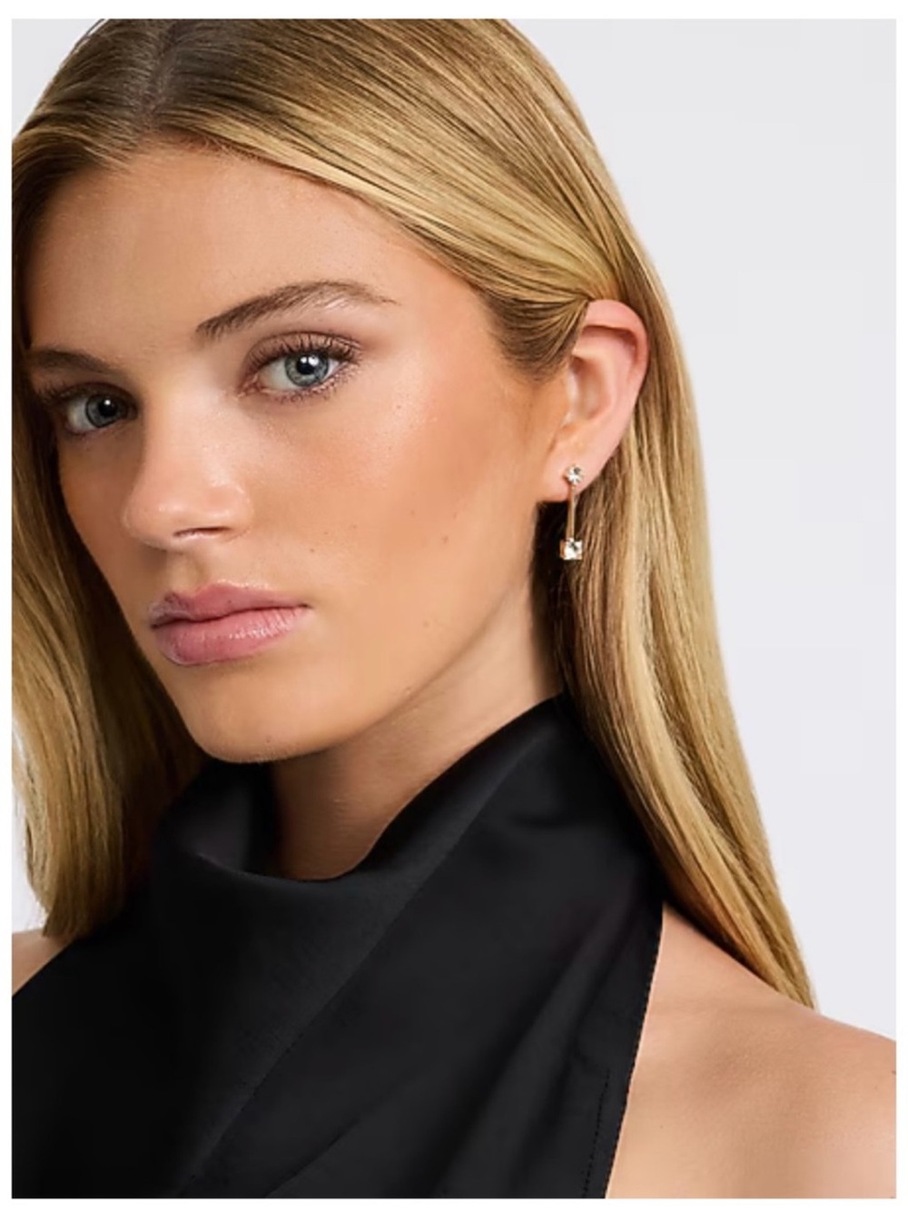 Express pave Drop stud Earring